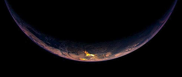 Planet visual background element mobile