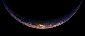 Planet visual background element mobile